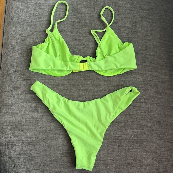 GUIZIO bikini set neon green size small - Picture 5 of 5